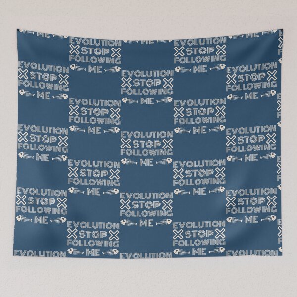Item preview, Evolution stop following me   1 designed and sold by TreeShirtzee.