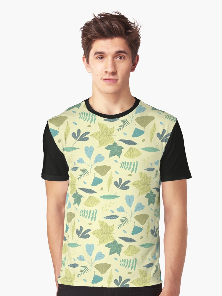 Imagen 1 de 5, Camiseta gráfica con la obra Hojas , diseñada y vendida por AnaidZahori.