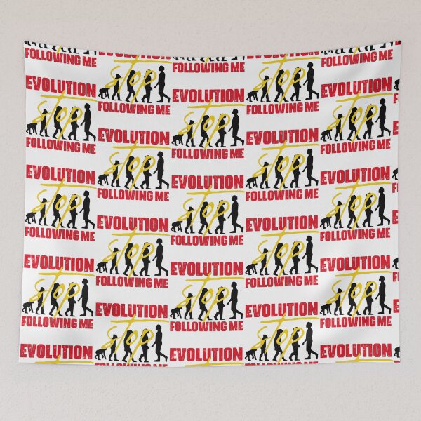 Item preview, evolution stop following me   designed and sold by TreeShirtzee.