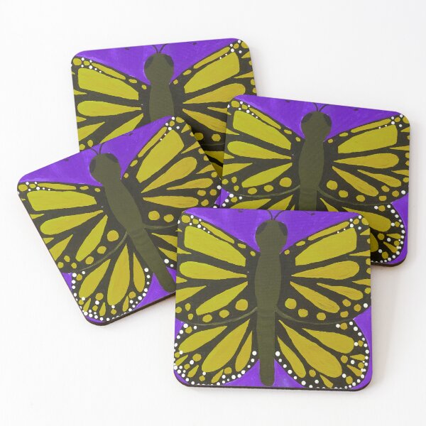 Item preview, Painted Yellow Butterfly - Art designed and sold by jolabrese.