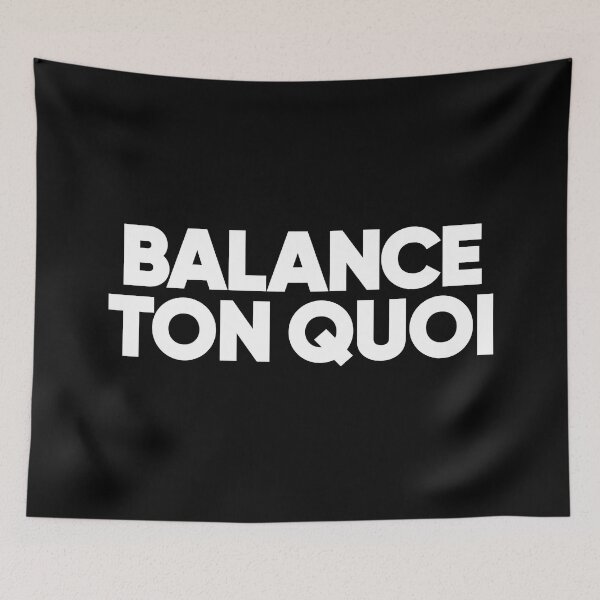 Item preview, Balance Ton Quoi Angèle White designed and sold by TooFrenchClub.