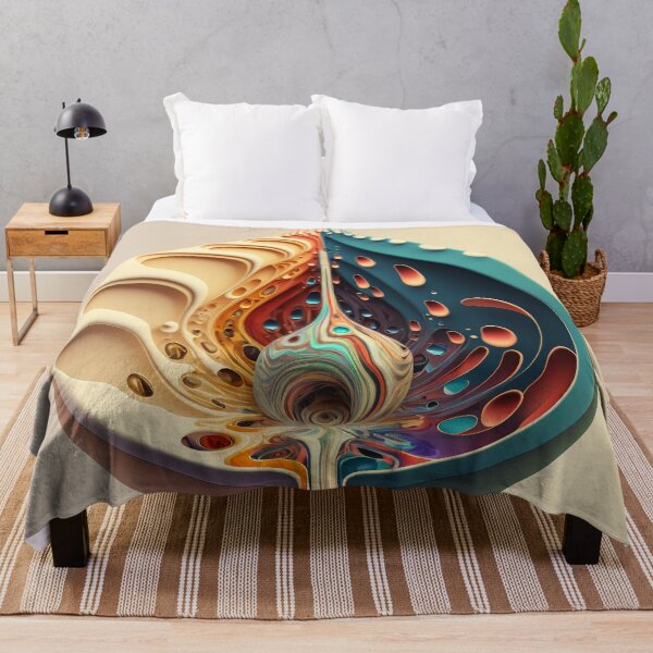 Item preview, Exclusive Dripping Colourful Drop in Fibonacci Style for Wall Art, Home and Office Decor designed and sold by RAGANADesign.
