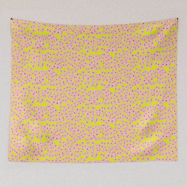 Item preview, A.I. Adorned: A Cherry Blossom Pattern Painting yellow [AI generated, AI art ] designed and sold by 3ac-Arts.