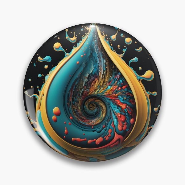 Artikelvorschau, Exclusive Dripping Colourful Drops in Fibonacci Style for Wall Art, Home and Office Decor entworfen und verkauft von RAGANADesign.