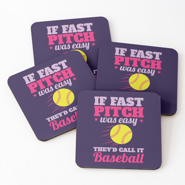 Item preview, If Fast Pitch Was Easy They'd Call It Baseball Funny Softball Player designed and sold by jaygo.