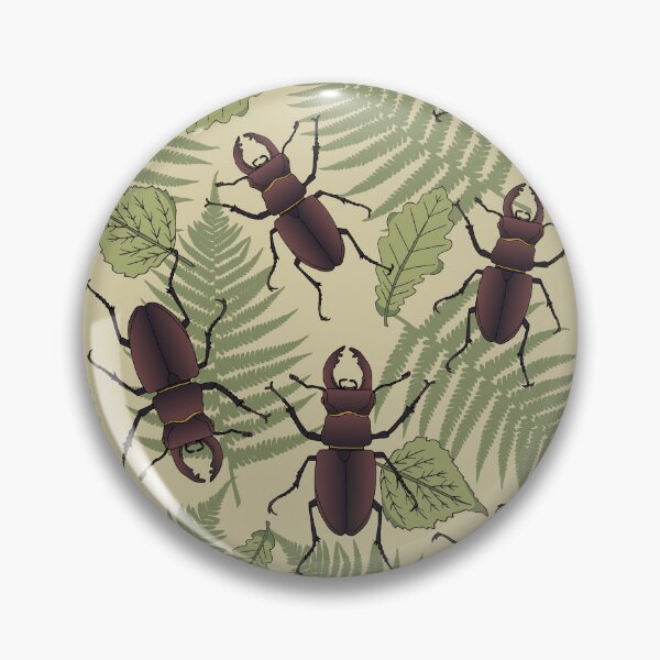 Item preview, Stag Beetle Nature Pattern designed and sold by HotHibiscus.
