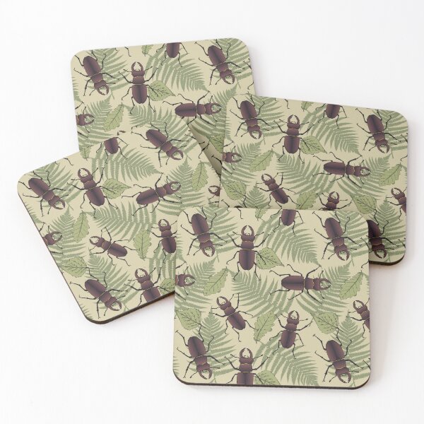Item preview, Stag Beetle Nature Pattern designed and sold by HotHibiscus.