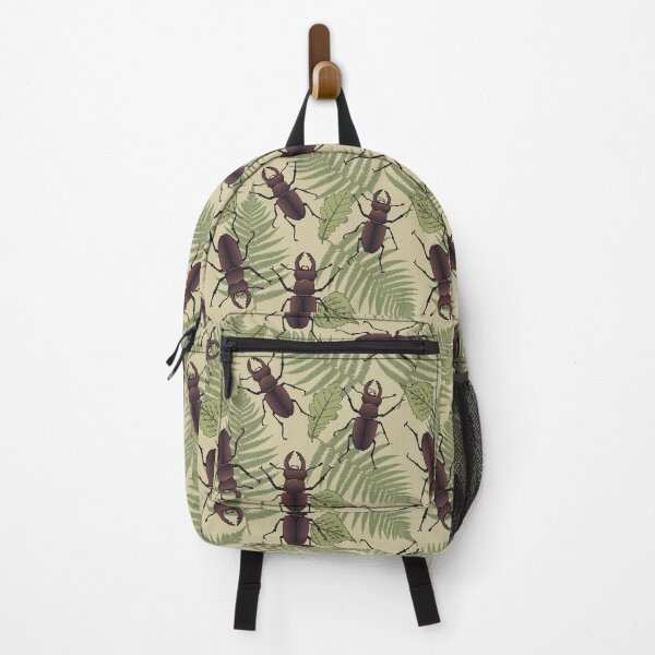 Item preview, Stag Beetle Nature Pattern designed and sold by HotHibiscus.