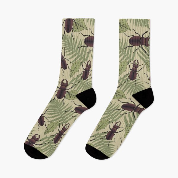 Item preview, Stag Beetle Nature Pattern designed and sold by HotHibiscus.