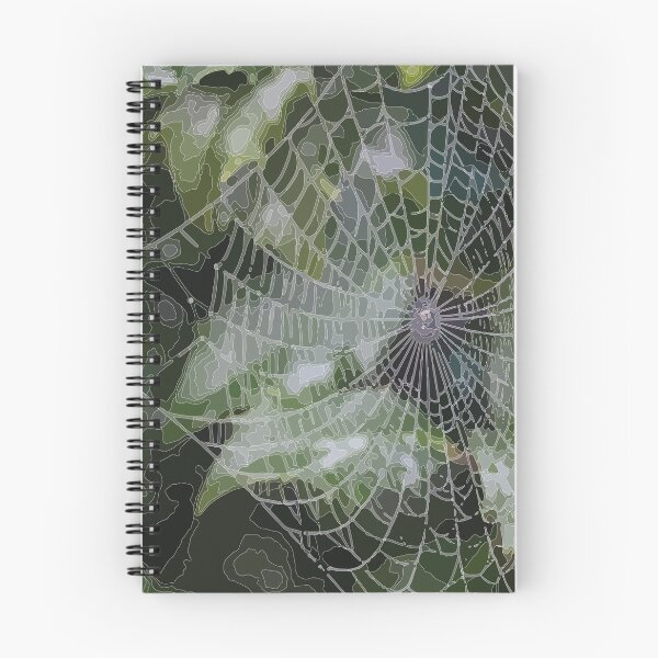 Item preview, spider's web on a green background designed and sold by SunGraphicArt.