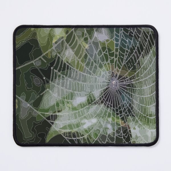 Item preview, spider's web on a green background designed and sold by SunGraphicArt.