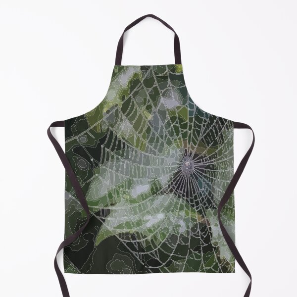 Item preview, spider's web on a green background designed and sold by SunGraphicArt.