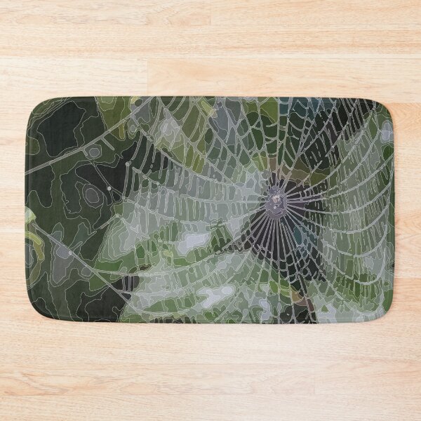 Item preview, spider's web on a green background designed and sold by SunGraphicArt.