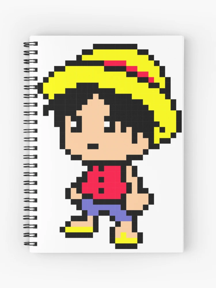 Pastele Luffy One Piece Film Red Custom Spiral Notebook Ruled Line