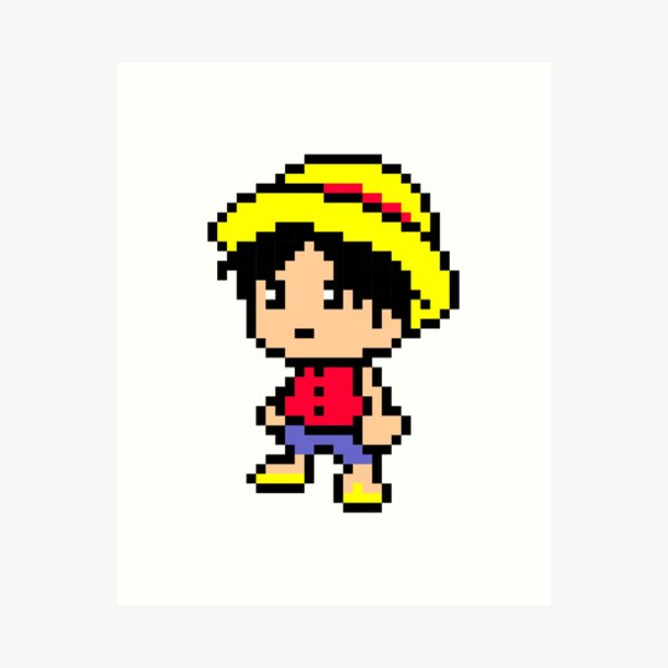 Luffy Gear 5 pixel art  Poster for Sale by Pixelopedia