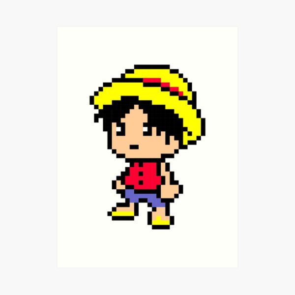 Monkey.D.Luffy Pixel Art! (One Piece) Minecraft Map