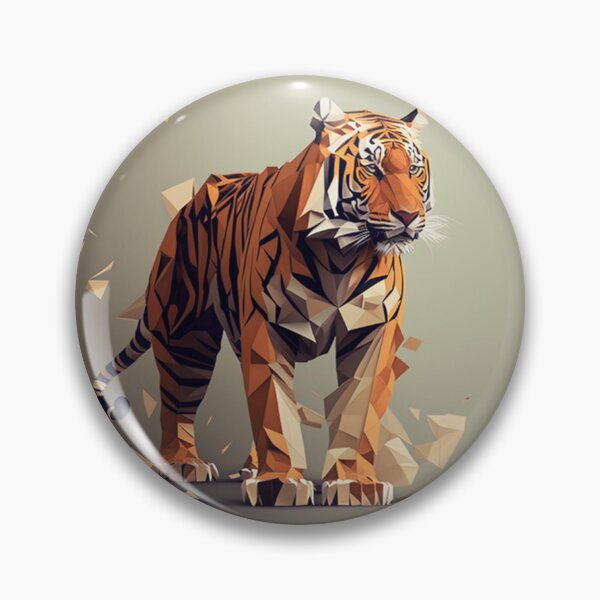 Item preview, Low Poly Tiger designed and sold by LowPolyStation.