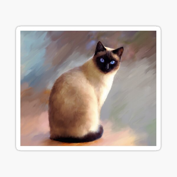 Cat 613 Siamese Sticker