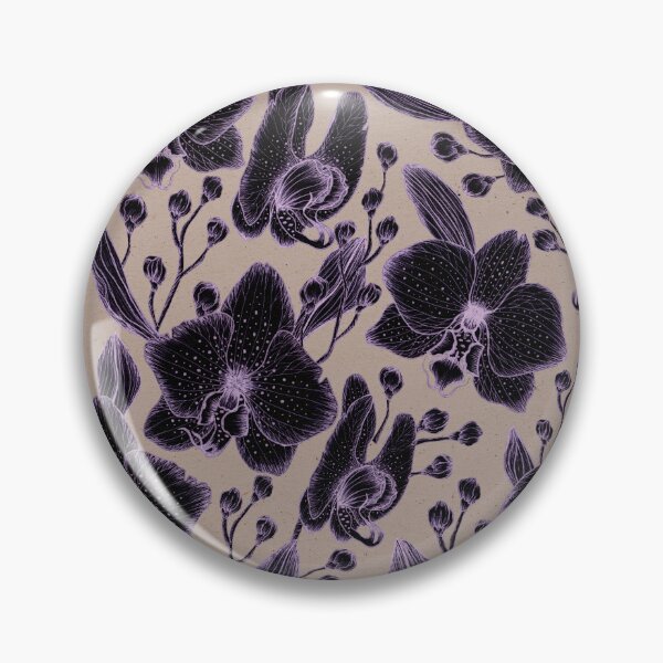 Item preview, Dark tropical flowers. Purple orchids magic. designed and sold by arsiart.