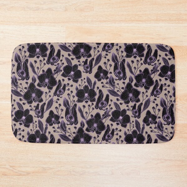 Item preview, Dark tropical flowers. Purple orchids magic. designed and sold by arsiart.