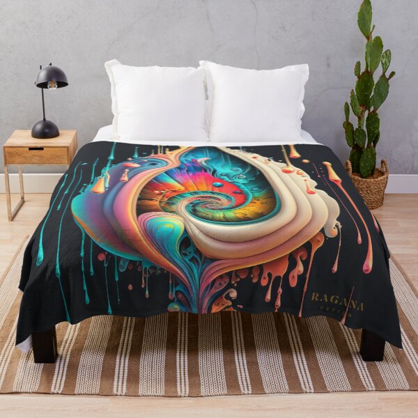 Item preview, Exclusive Dripping Colourful Drops in Fibonacci Style for Wall Art, Home and Office Decor designed and sold by RAGANADesign.