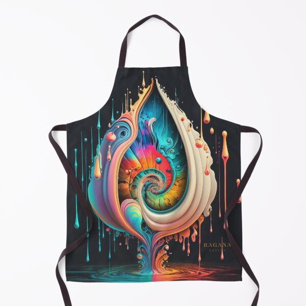 Artikelvorschau, Exclusive Dripping Colourful Drops in Fibonacci Style for Wall Art, Home and Office Decor entworfen und verkauft von RAGANADesign.