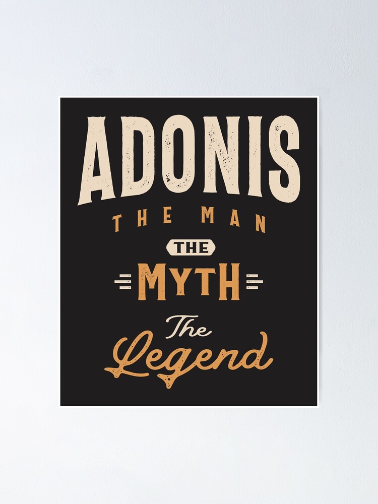 Adonis Nom personnalis Adonis dr le Poster