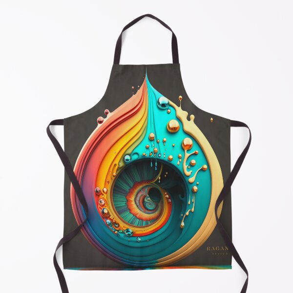 Artikelvorschau, Exclusive Dripping Colourful Drops in Fibonacci Style for Wall Art, Home and Office Decor entworfen und verkauft von RAGANADesign.