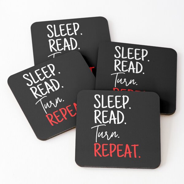 Item preview, Sleep read turn repeat - funny book lovers designed and sold by Hoetoons.