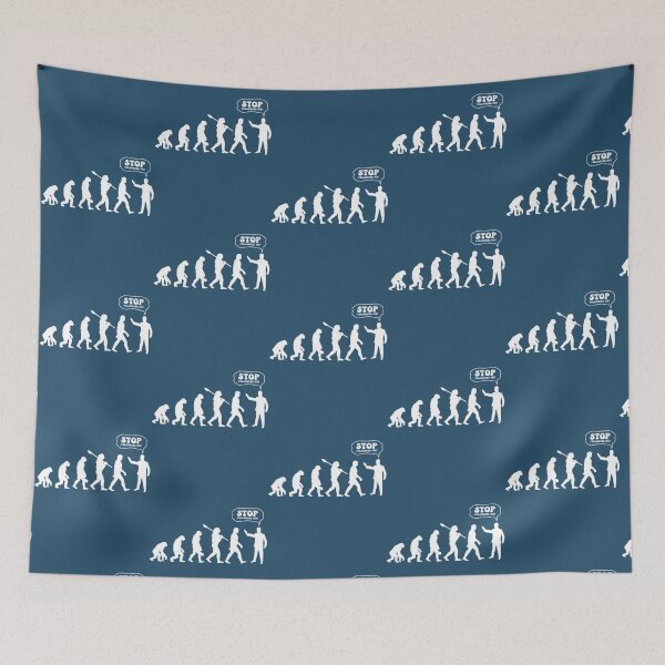 Item preview, Funny Human Evolution - Stop Following Me   designed and sold by ProductionAppa.