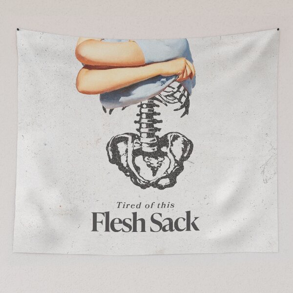 Item preview, Copy of Tired of this Flesh Sack Vintage Poster (Text) designed and sold by Dani Moffet.