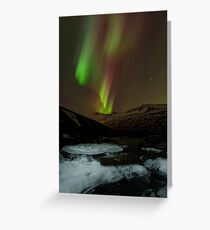 Auroral Night in East Iceland Greeting Card