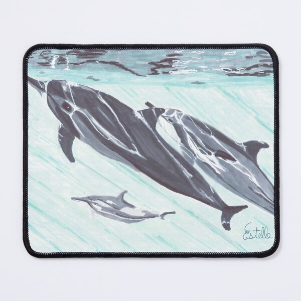 Item preview, Dolphins in clear water designed and sold by EstelleNaturals.