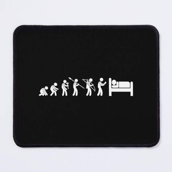 Item preview, Human Evolution Sleeping.Funny Evolution of Man Sarcastic Lazy Naps  1 designed and sold by ProductionAppa.