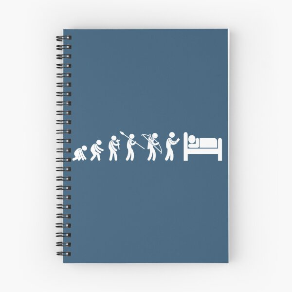 Item preview, Human Evolution Sleeping.Funny Evolution of Man Sarcastic Lazy Naps  1 designed and sold by ProductionAppa.