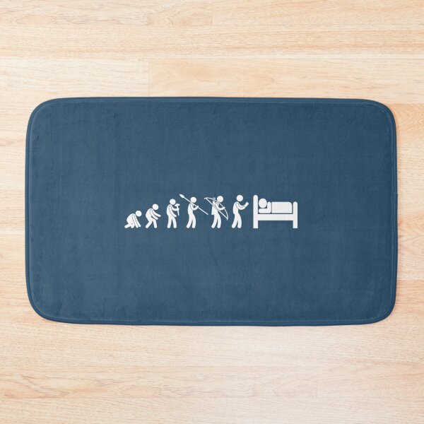 Item preview, Human Evolution Sleeping.Funny Evolution of Man Sarcastic Lazy Naps  1 designed and sold by ProductionAppa.