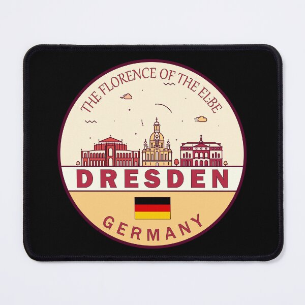Item preview, Dresden Germany City Skyline Emblem designed and sold by KrisSidDesigns.