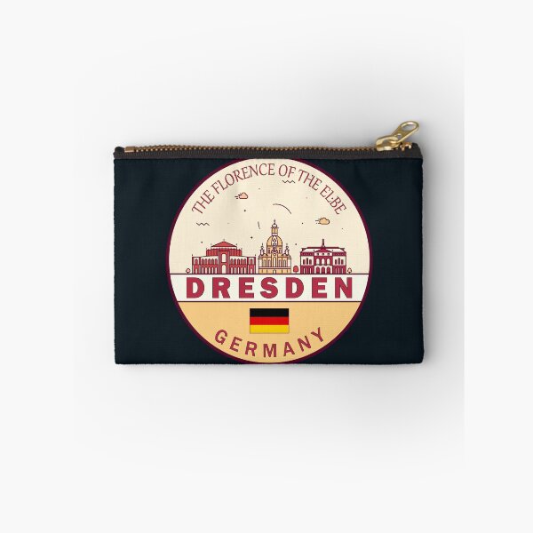 Item preview, Dresden Germany City Skyline Emblem designed and sold by KrisSidDesigns.
