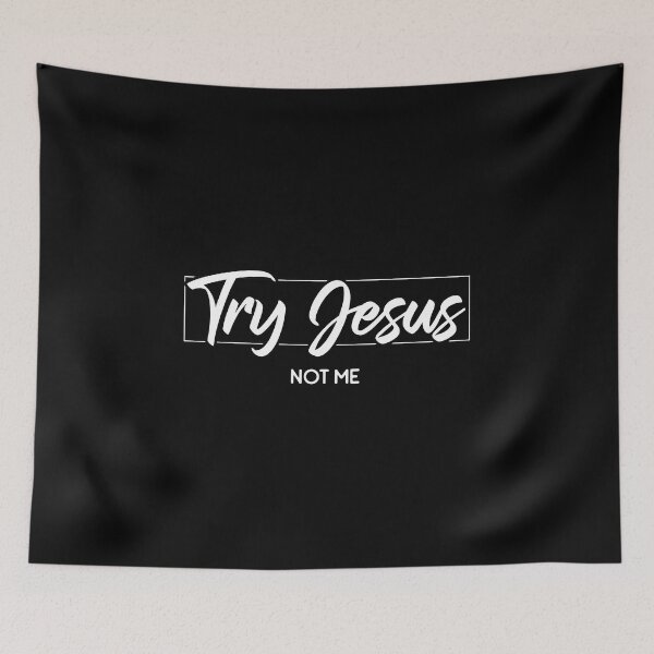 Item preview, Try Jesus Not Me Christian Believer Faith Christ Bible designed and sold by Designer-Girl.