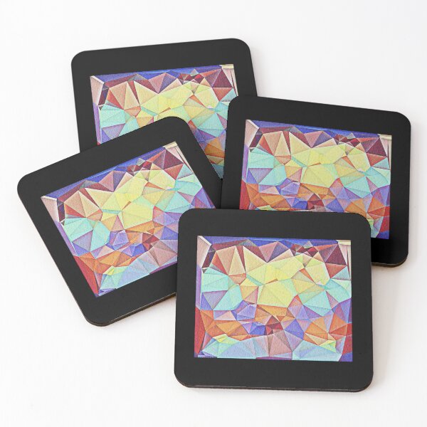 Item preview, Triangular shape art with floral texture   designed and sold by ProductionAppa.