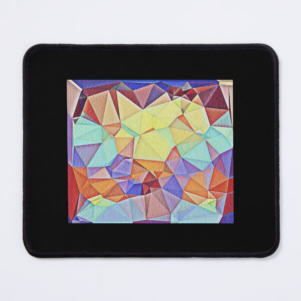 Item preview, Triangular shape art with floral texture   designed and sold by ProductionAppa.