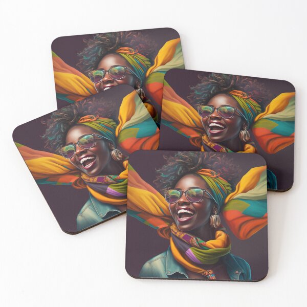 Item preview, Radiant Ebony: A Stunning Portrait of a Beautiful and Graceful Black Woman designed and sold by creative-maxim.