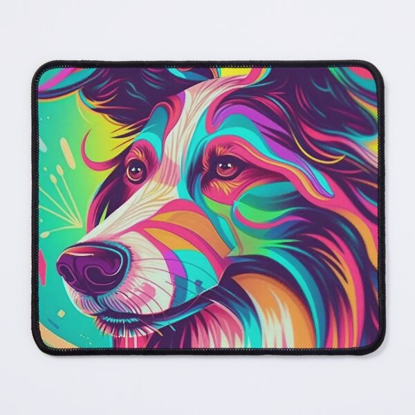 Item preview, Happy Colorful Abstract Borzoi designed and sold by MythicPrompts.