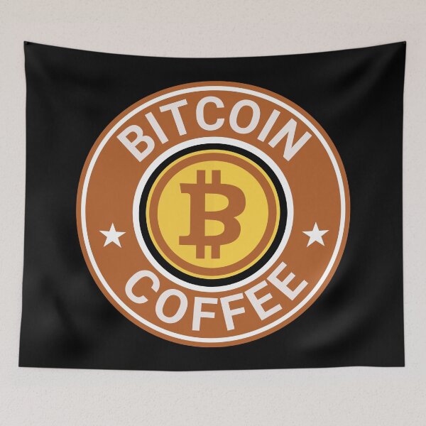 Item preview, Bitcoin Crypto Cryptocurrency Coffee Shop & Bakery designed and sold by DreamSwiftly.