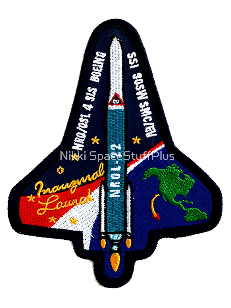 Thumbnail 3 of 3, Scarf, NROL-22 Program Crest designed and sold by Nikki SpaceStuffPlus.