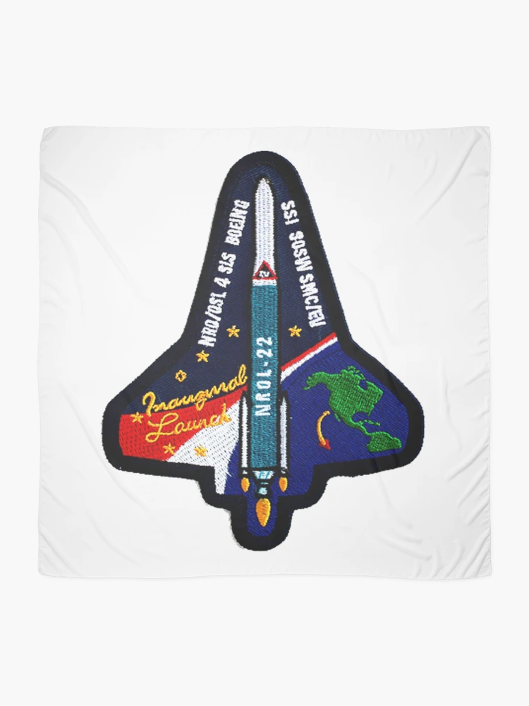Thumbnail 2 of 3, Scarf, NROL-22 Program Crest designed and sold by Nikki SpaceStuffPlus.