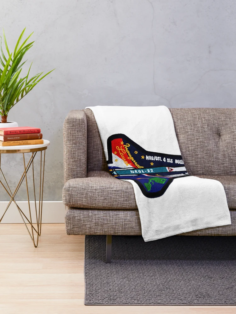 Thumbnail 2 of 6, Throw Blanket, NROL-22 Program Crest designed and sold by Nikki SpaceStuffPlus.