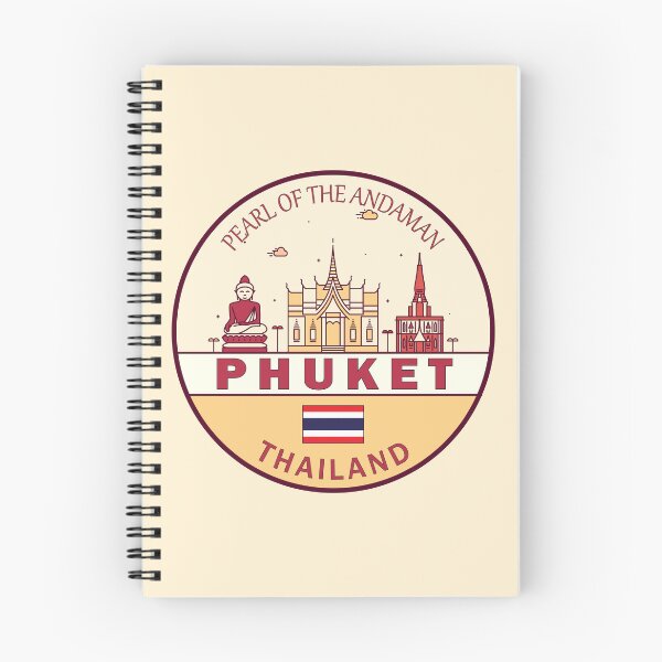Item preview, Phuket Thailand City Skyline Emblem designed and sold by KrisSidDesigns.