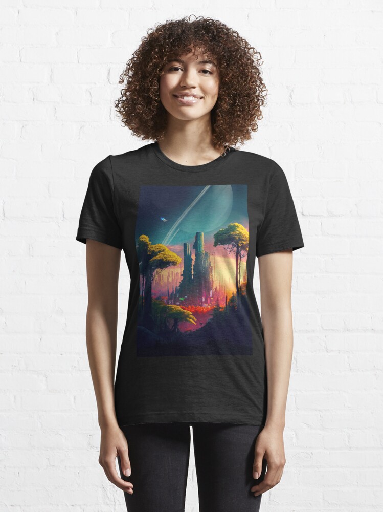 Futuristic Clothing for Women Cyberpunk T-shirt Sci Fi Top 