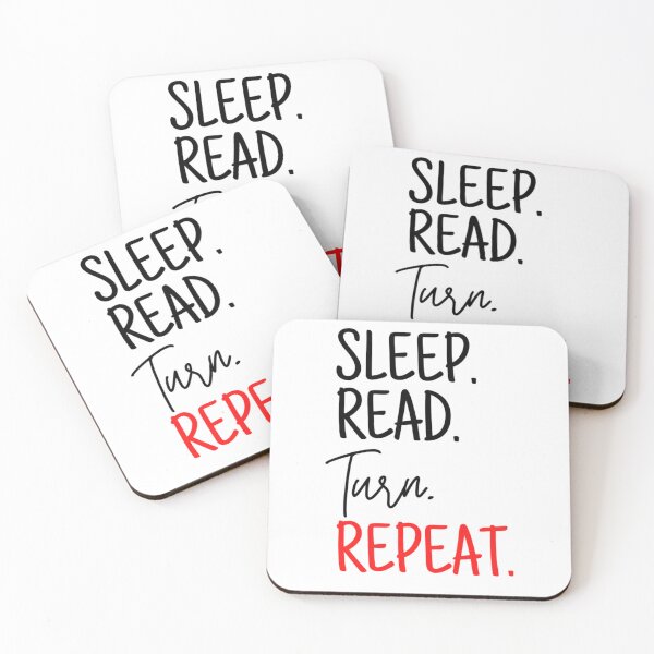 Item preview, Sleep read turn repeat - funny book lovers designed and sold by Hoetoons.